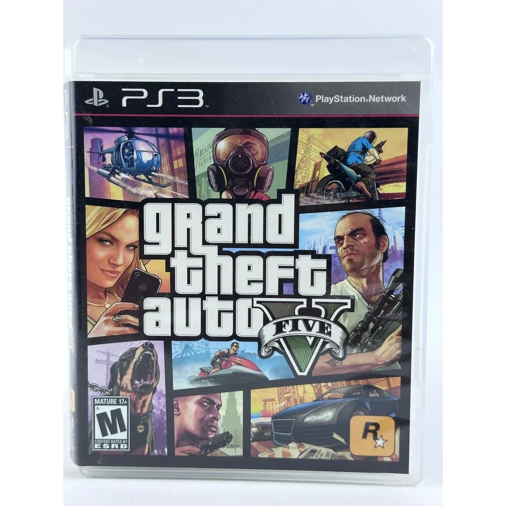 Grand Theft Auto V 5 - PS3 Game Complete w/ Map - PlayStation 3
